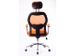 Moderne bureaustoel in hoogte verstelbaar oranje stof netrug - 3