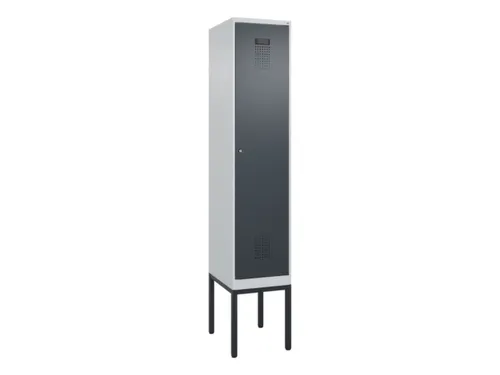 locker,HxBxD 2120x400x500mm,1vak,vak B 400mm,cil.-slot,voetonderstel