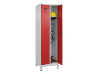 locker,HxBxD 1950x600x500mm,2vak,vak B 300mm,cil.-slot,voeten - 1