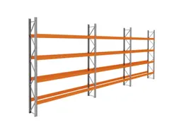 palletstelling,basis+2xaanbouw,HxBxD 4620x11200x750mm,vakl. 3400kg
