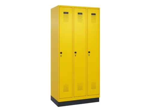 locker voor scheiding van kleding,HxBxD 1950x900x500mm,3vak