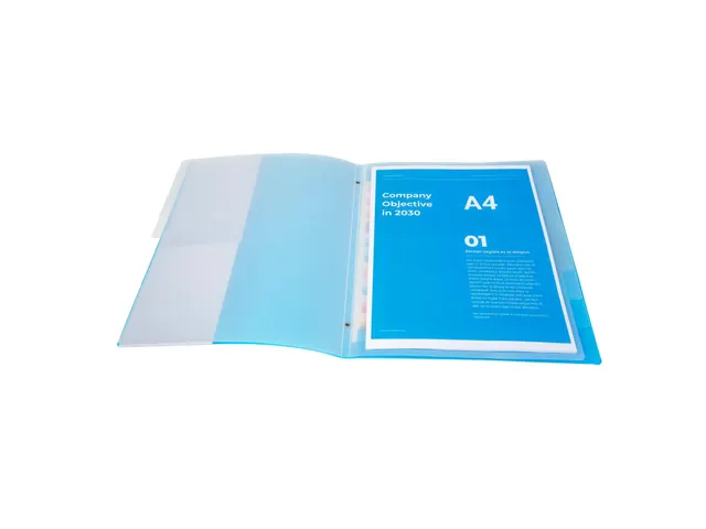 Sorteermap PP CRYSTAL 8 vak ass