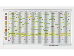 Professionele Jaarplanner 75 items / personen 100x200cm