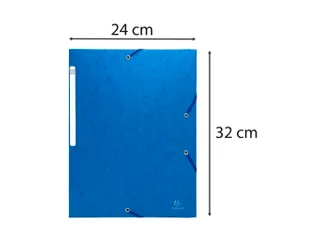 Elastomap 3 kleppen "Scotten" in glanskarton 400gm² A4 Assorti - 16