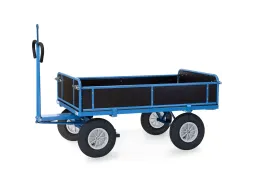 Handtrekwagen Trekoog 6455lz 1000kg 1600x900mm Houten Wanden Lucht