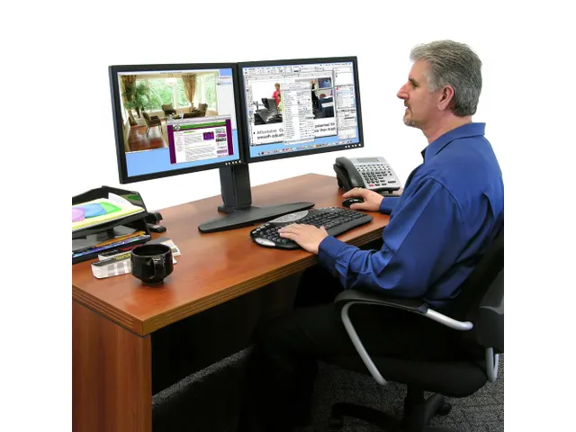 Neo-flex Dual Monitor Standaard 24 Inch 2 schermen zwart