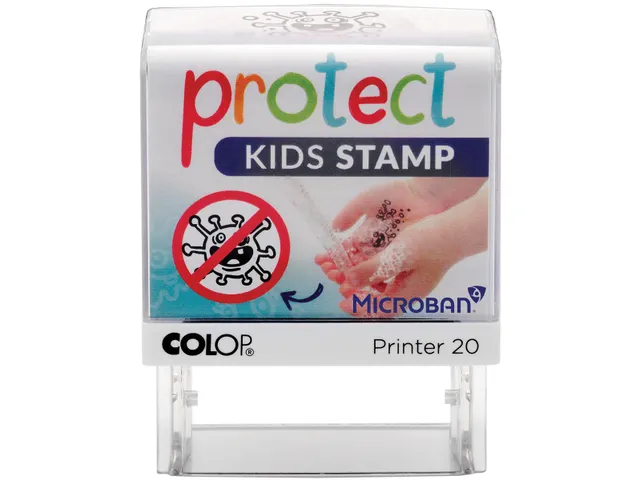 printer 20 Microban, Protect kids stamp