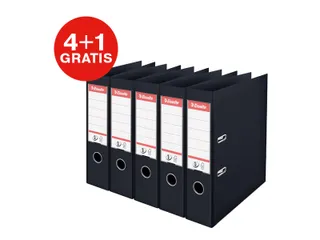 Ordner Esselte No.1 72mm PP 30% gerecycled folie Multipack zwart 5 stu - 1