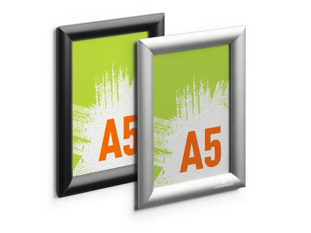 Kliklijst aluminium A5 Zwart