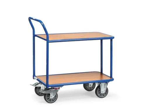 tafelwagen,draagverm. 400kg,2etage(s),laadvl. LxB 1000x700mm,houtetage