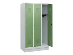 schoollocker,HxBxD 1630x900x500mm,3vak,vak B 300mm,cil.-slot,sokkel
