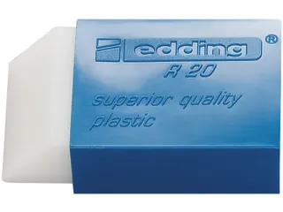 Gum edding R20 45x24x10mm kunststof wit met blauwe houder - 3