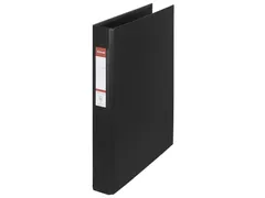 Ringband Esselte 2 rings A4 25mm Pp Zwart O-mech Voordeelbundel