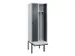 locker met bank,voor scheiding van kleding,HxBxD 2120x600x815mm,2vak