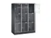 grootvolume-lockersysteem,HxBxD 1750x1220x500mm,3x3vakken,cil.-slot
