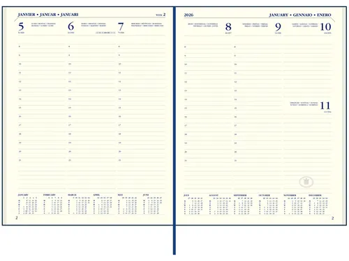 Agenda 2027 Ryam Executive Mundior 7dagen/2pagina's zwart