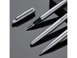 Balpen SHEAFFER VFM 9426 Brushed Chrome met chrome Trim - 12