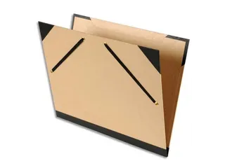 Tekenmap Kraft natur el elastiek 32x45cm - 1