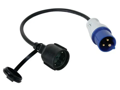 Verloopkabel Van Schukostekker Naar CEE-Stekker - Randaarde - H07RN-F