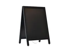 Krijtstoepbord Zwart 55x85 cm