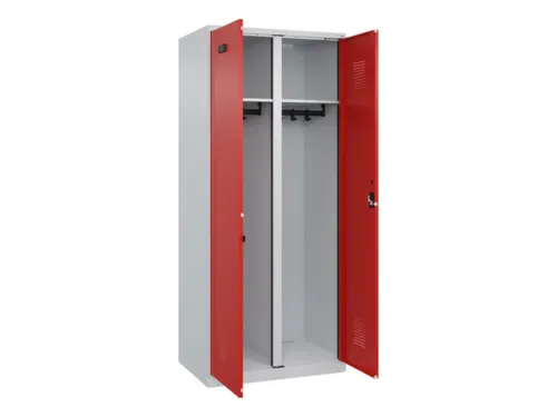 locker voor scheiding van kleding,HxBxD 1850x800x500mm,2vak