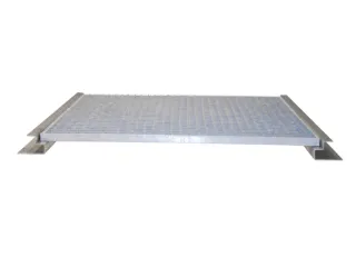 roosterlegbord,v. gasflessendepot,BxD 2100x1085mm,vuurverzinkt - 2