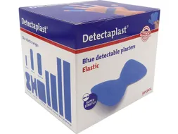 Detectaplast 8245 vlinder textielpleister elastisch blauw 50 stuks