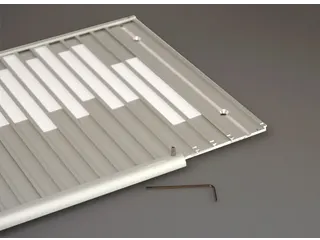 Menoor In-Uit bord 25 namen Aluminium Aanwezig/Afwezig Houtlook - 5