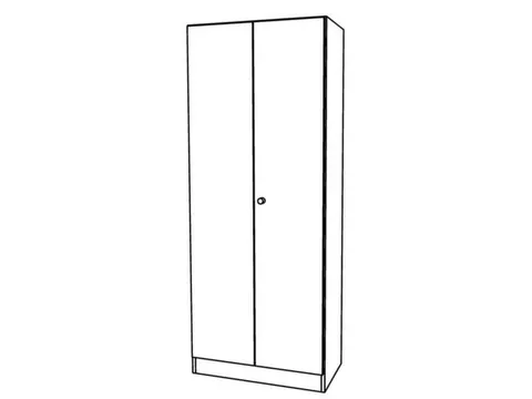 kantoorkast,HxBxD 2004x800x420mm,4xhouten vloer,5ordnerhoogte,romp wit