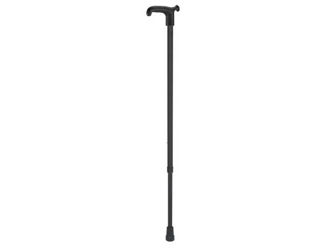 Wandelstok Able2 soft recht handvat zwart