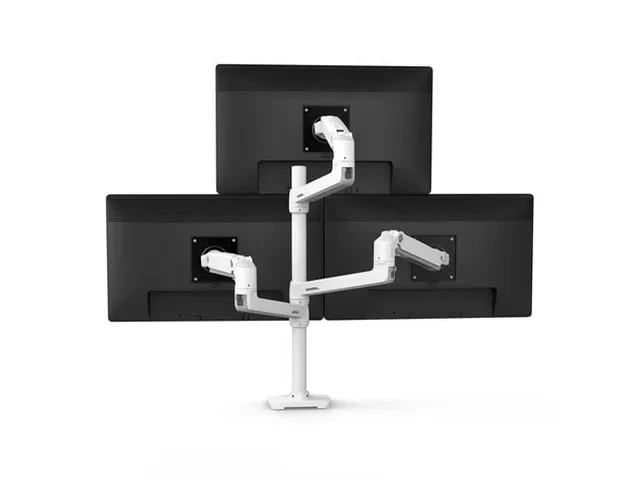 Monitorarm Duo Lx Dual Stacking 2 schermen 40 Inch Wit