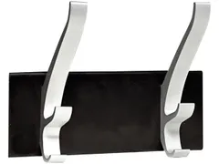 Kapstok Unilux wand Cypres 2 haken metallic grijs