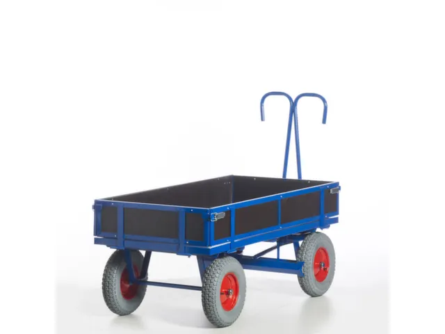 Chariot à Avant-train Pivotant Force 1t Plateau Lxl 1560x760mm Ridell