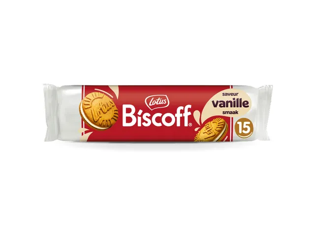 Koekjes Lotus Biscoff Speculoos Sandwich Cookies Vanille 15 stuks