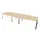 vergadertafel,HxBxD 740x4000x1400mm,vatvormig,NE-esdoorn