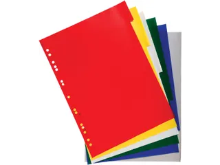tabbladen A4 PP 12/100e 6-delig assorti 15-gaats - 3
