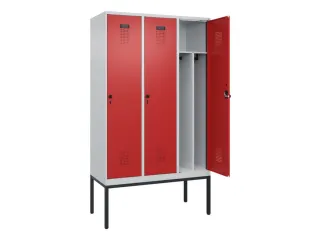 locker voor scheiding van kleding,HxBxD 2120x1200x500mm,3vak - 1