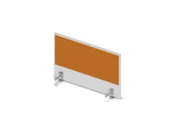 opzetpaneel bureau aanbouw zijkant Bl-wit BN3005-geel 800mm