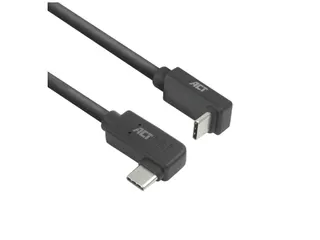 Kabel ACT USB-C hoek links/rechts USB-C hoek boven/beneden 10Gbps 1m - 1
