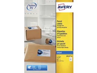Etiket Avery J8165-10 99.1x67.7mm Inkjet Wit 80 stuks - 1