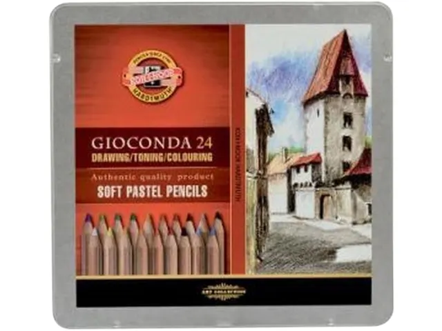Pastelpotlood Koh-I-Noor gioconda 24 assorti
