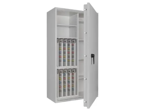 sleutelkluis,HxBxD 1550x850x420mm,800haak,legborden,romp RAL7035