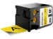 XTL tape 54 mm, zwart op geel, vinyl
