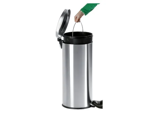 Afvalbak Pedaalemmer Rond 3 Liter Mat RVS