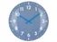 Wandklok Nextime dia 50cm bolvormig glas blauw kunststof Duomo