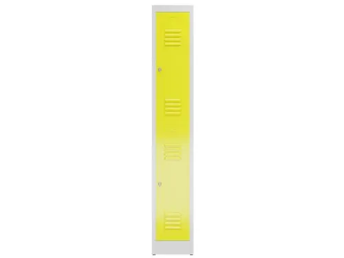 Dubbeldekse garderobekast 1800x310x500mm 2vak B300mm RAL7035 RAL1018