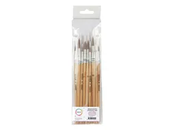 Penseel Qrea synthetisch haar set à 10 breedtes