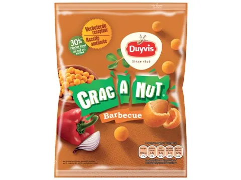 Nootjes Crac A Nut Barbecue Zakje 200 gram