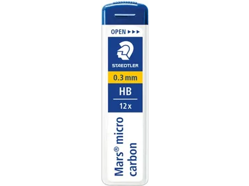 Staedtler Potloodstiften Mars 0.3 mm HB, Etui van 12 Stuks