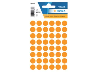 HERMA 1864 Multipurpose etiketten Rond 13mm Fluor Oranje 240 stuks - 1